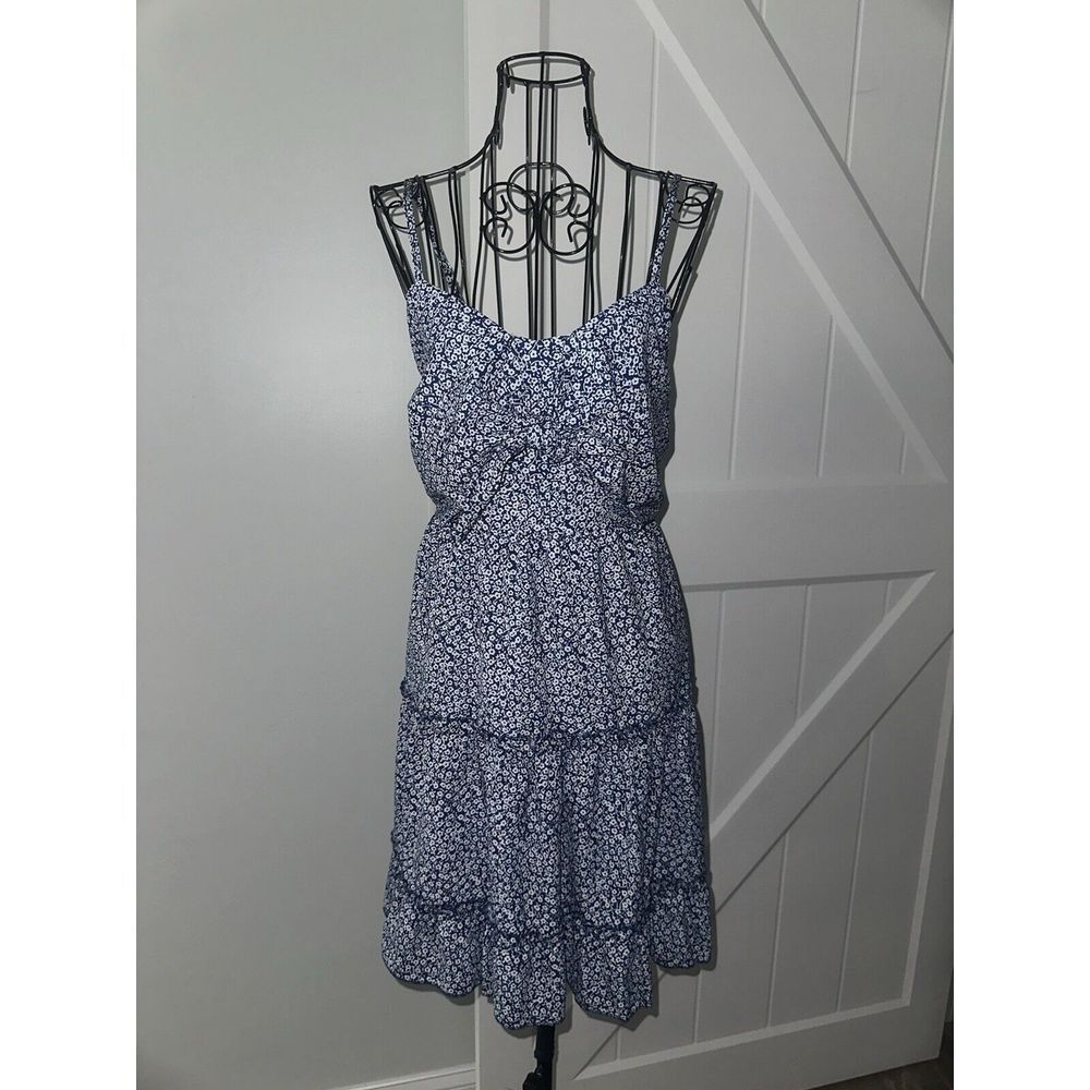Ecowish Tiered Milkmaid Dress‎ Small Floral AOP NWT Spaghetti Strap
